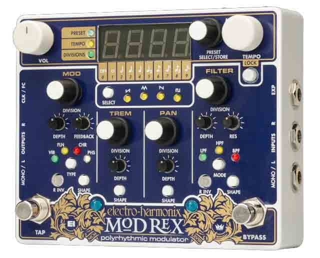 Electro-Harmonix MOD REX ポリリズミックモジュレーター Electro Harmonix Mod Rex Poly-Rhythmic Modulator Pedal - Andertons
